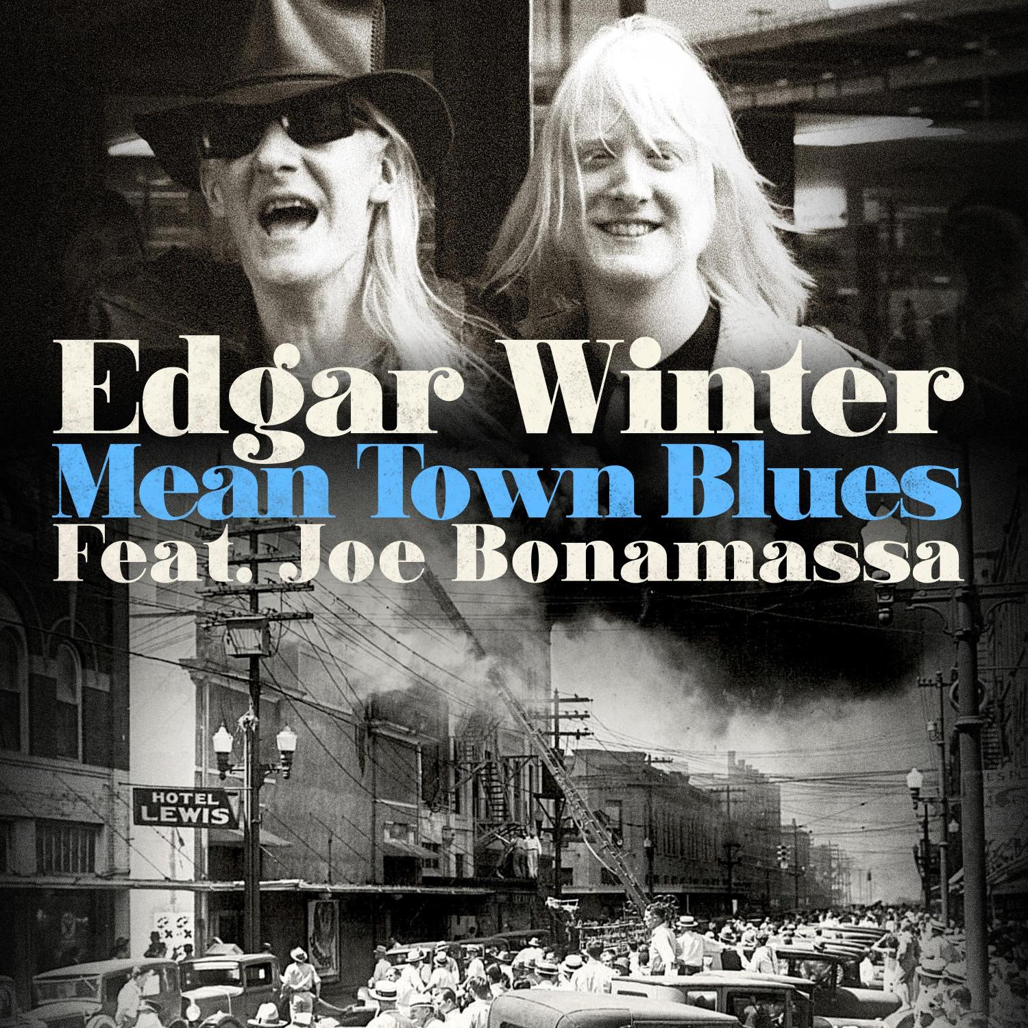 Edgar Winter and Joe Bonamassa Mean Town Blues artwork
